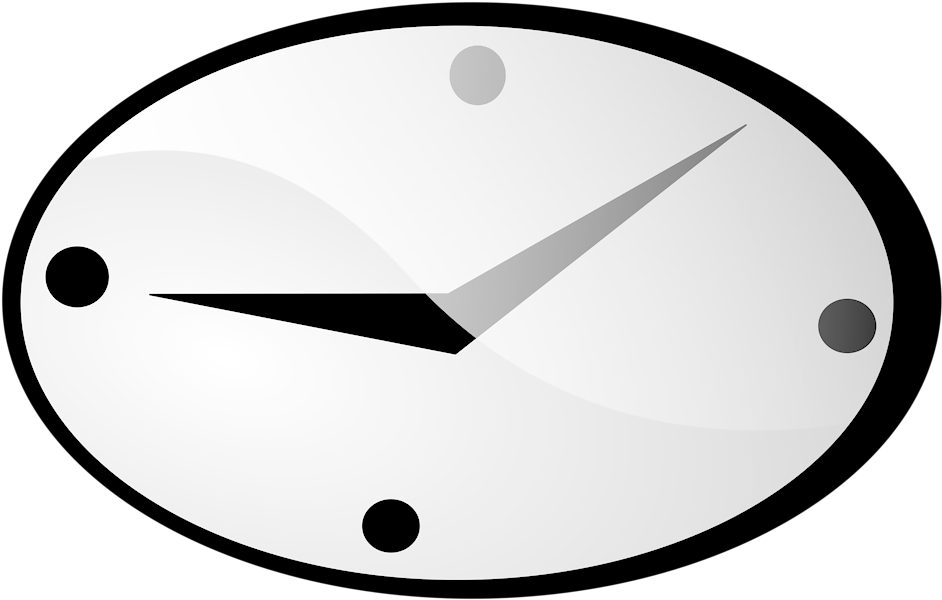 Free Stock Photos - Oval Clock Vector (958x673), Png Download