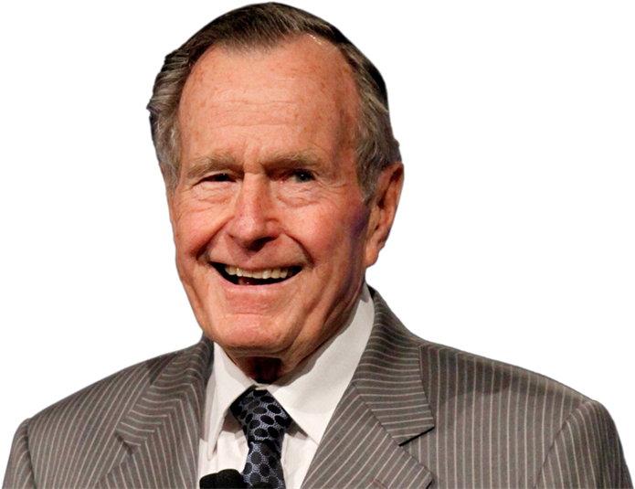 George Herbert Walker Bush Was Sworn Into A World He - George Hw Bush Headshot (728x546), Png Download