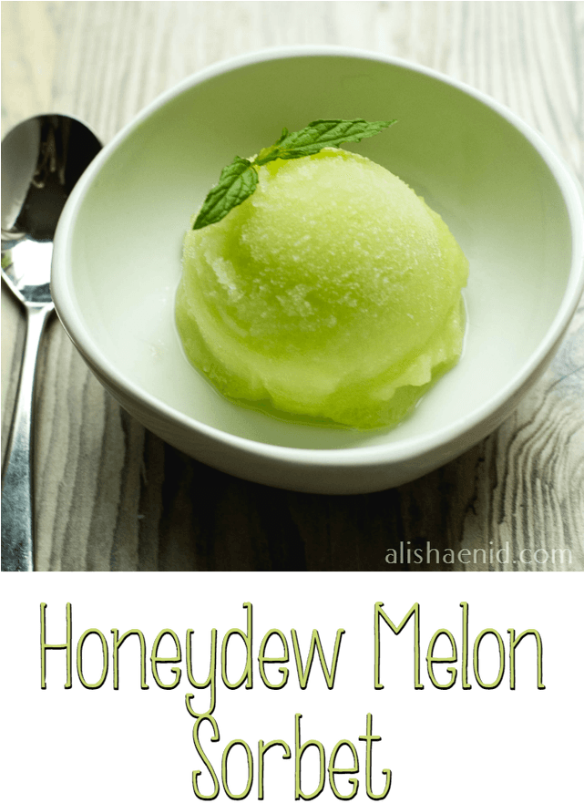 Honeydew Melon Sorbet ~ Alisha Enid - Gelato (640x914), Png Download