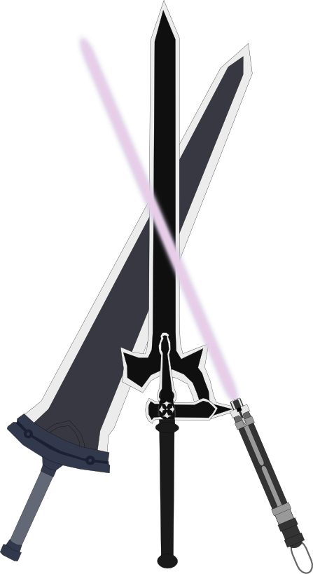 Kirito Sword Png (447x819), Png Download