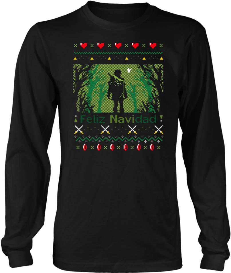Feliz Navidad T Shirt - Ugly Sweater Christmas - Santa 2017 Mugs (960x960), Png Download