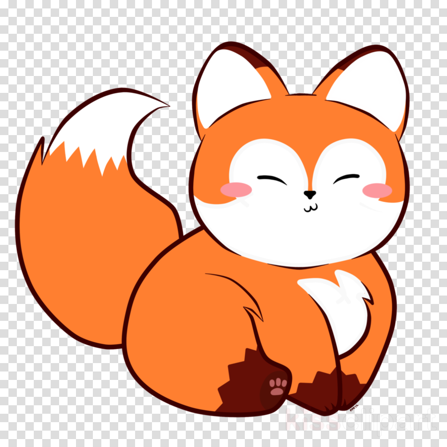 Fat Fox Cartoon Clipart Drawing Cartoon Fox - Vinyl Stickers Decals Chicago Bears Nfl Garage Home (900x900), Png Download