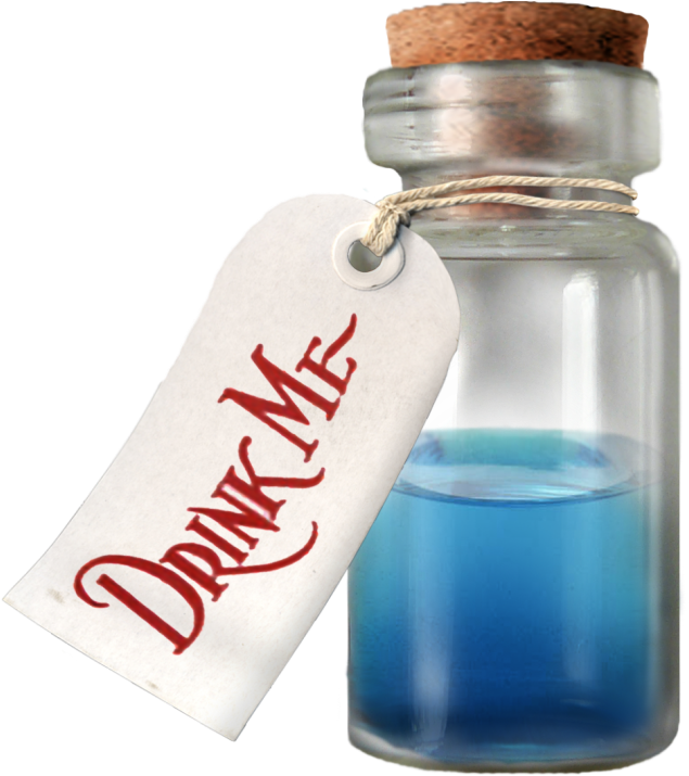 Dsdesign Welcometowonderland Drinkme Pinterest Alice In Wonderland Drink Me Png Full Size Png Download Seekpng