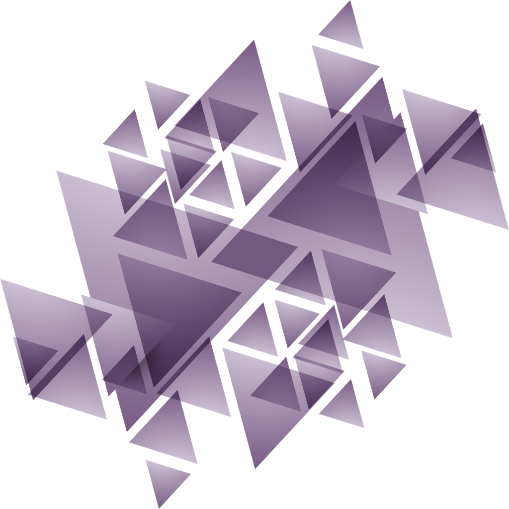 Download Geometric Triangles Purple Overlay Ftestickers - Background ...