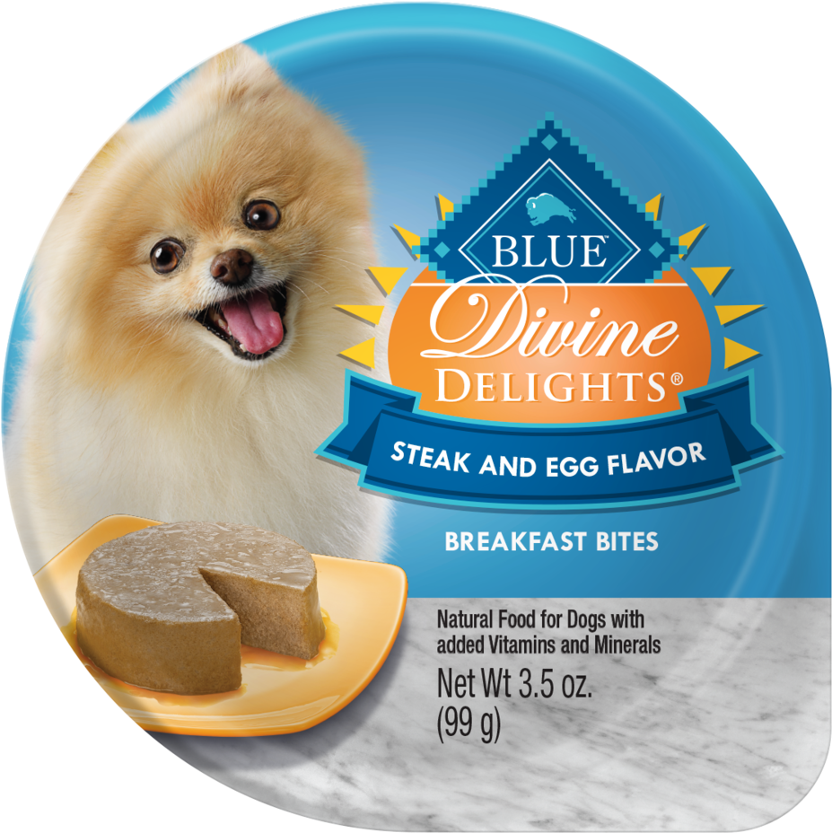 Blue Buffalo Divine Delights Small Breed Steak And - Blue Buffalo Blue Dd Bkft Steak Egg 12/3.5z (1000x1000), Png Download