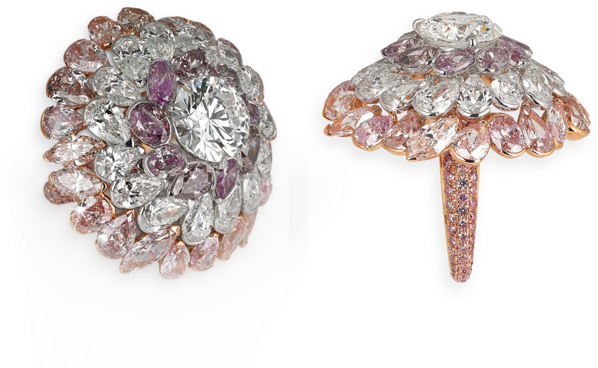 David Morris Brilliant Cut Diamond 'taj' Cocktail Ring - Jewellery (905x1024), Png Download