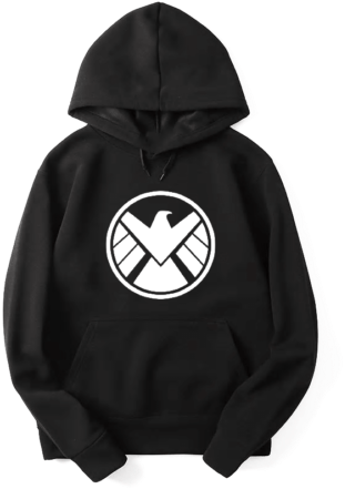 Captain America- Winter Soldier Superhero Sweatshirt/hoodie - Hoodie Womens Front And Back (555x555), Png Download