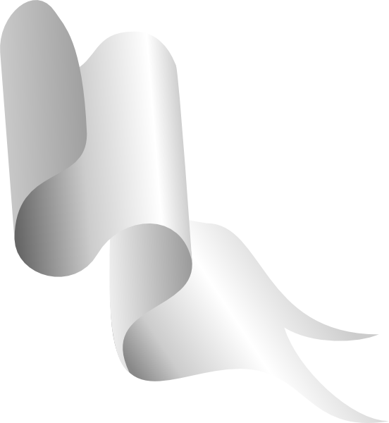 White Ribbons Png Clipart White Clip Art - Chair (552x600), Png Download