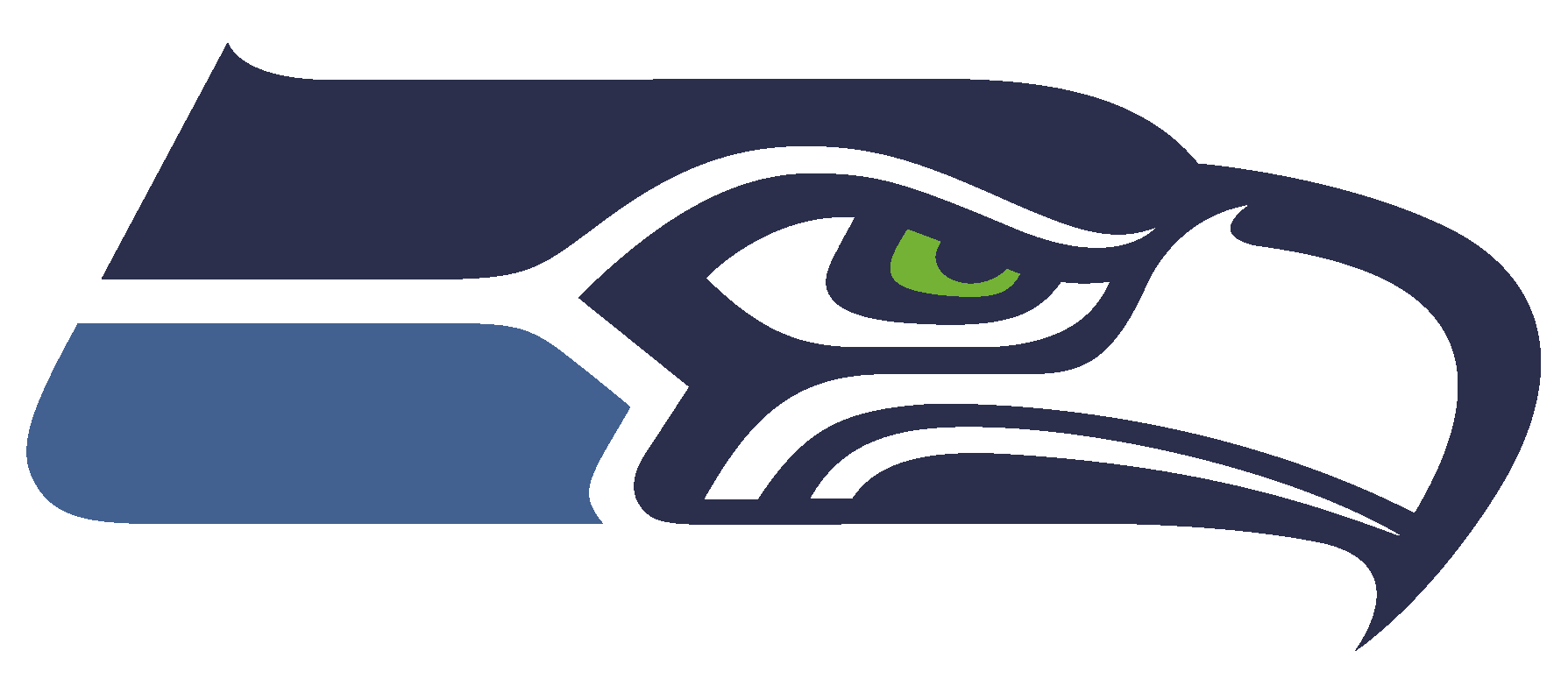 Seahawks Png - Seattle Seahawks Logo (1789x791), Png Download