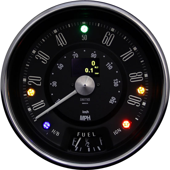 Sn4421-00cb - Classic Mini Digital Gauges (600x598), Png Download