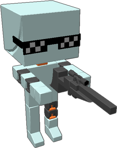 Features "deal With It" Sunglasses And An Oversimplified - Revolver (768x768), Png Download