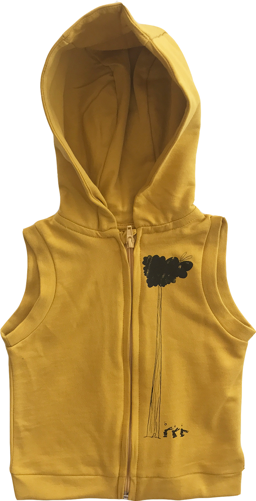 "hoodie" Vest Mustard - Hoodie (1440x1880), Png Download