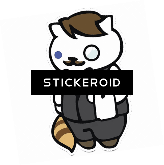 Стикер Neko Atsume - Duke Nukem Forever Box Art (577x578), Png Download