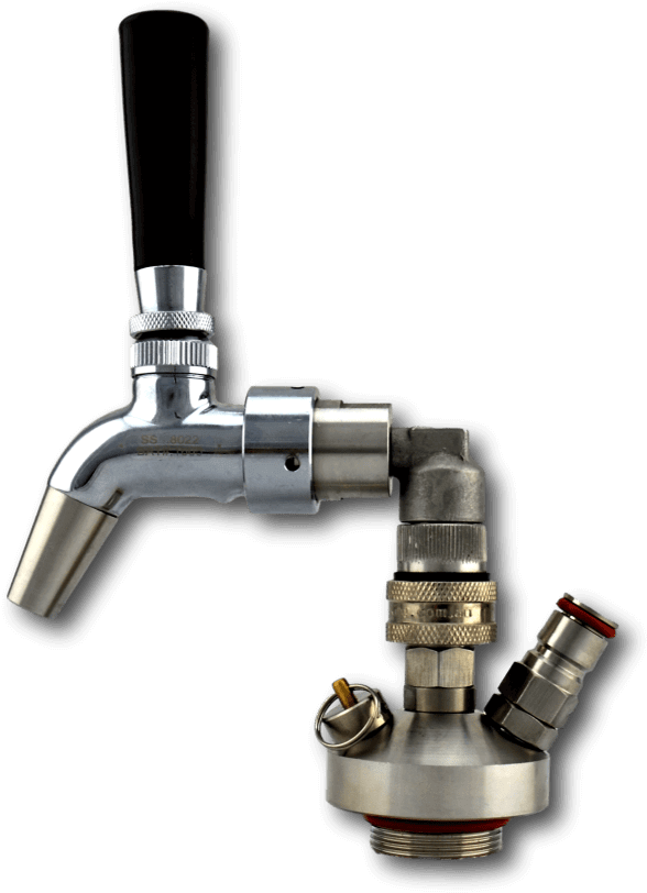 Double Ball Lock Keg And Growler Spear - Plumbing Spear (1200x900), Png Download