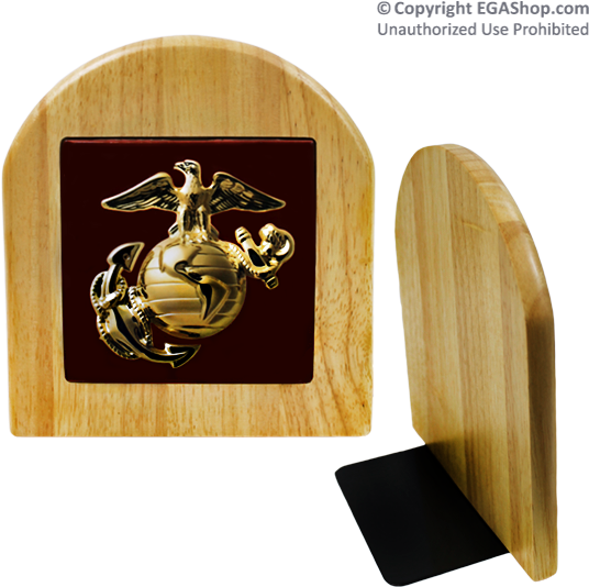 Bookends Eagle Globe And Anchor Png Marine Bookends (600x600), Png Download