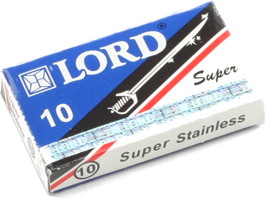 Double Edge Razor Blades - Lord Super Stainless Blades 10 Blades By Lord Co. (1000x1000), Png Download