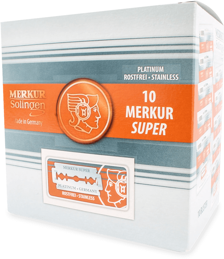 Merkur Super Platinum Double Edge Razor Blades - Merkur/dovo Merkur Double Edge Razor Blades - 10 Pack (1200x1200), Png Download