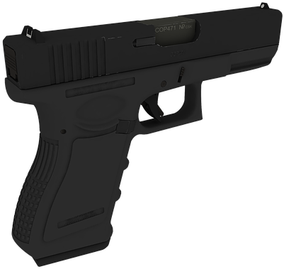 Glock Png Glock 19 Gun 9mm - 9×19mm Parabellum (960x408), Png Download