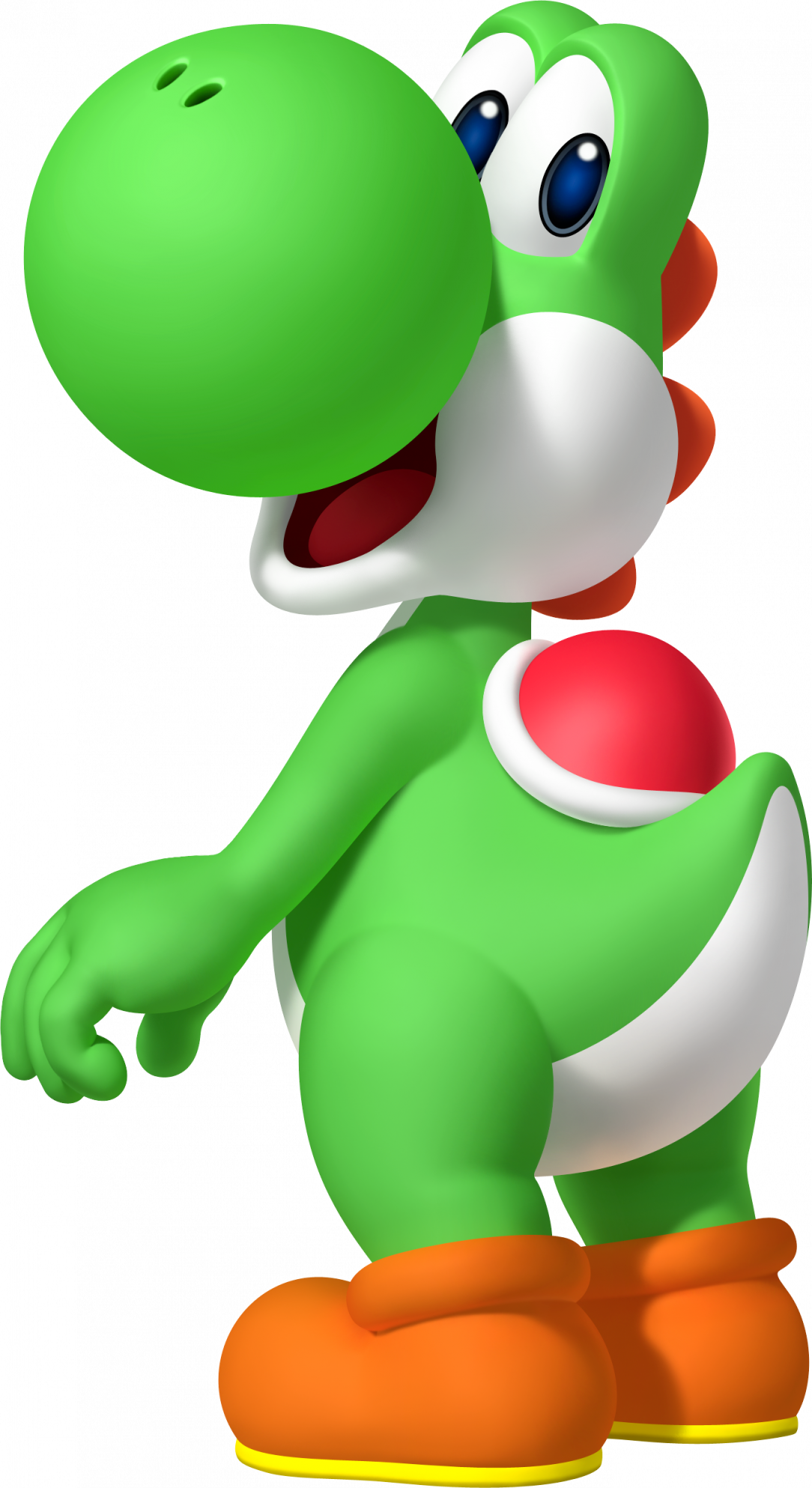 Large Size Of How To Draw Paper Mario Characters Bros - Yoshi Mario (1084x1987), Png Download