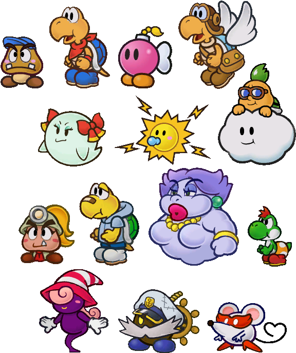 View Samegoogleiqdbsaucenao Tumblr Mhs1emz0zw1rrftcdo1 - Paper Mario Partners (598x707), Png Download
