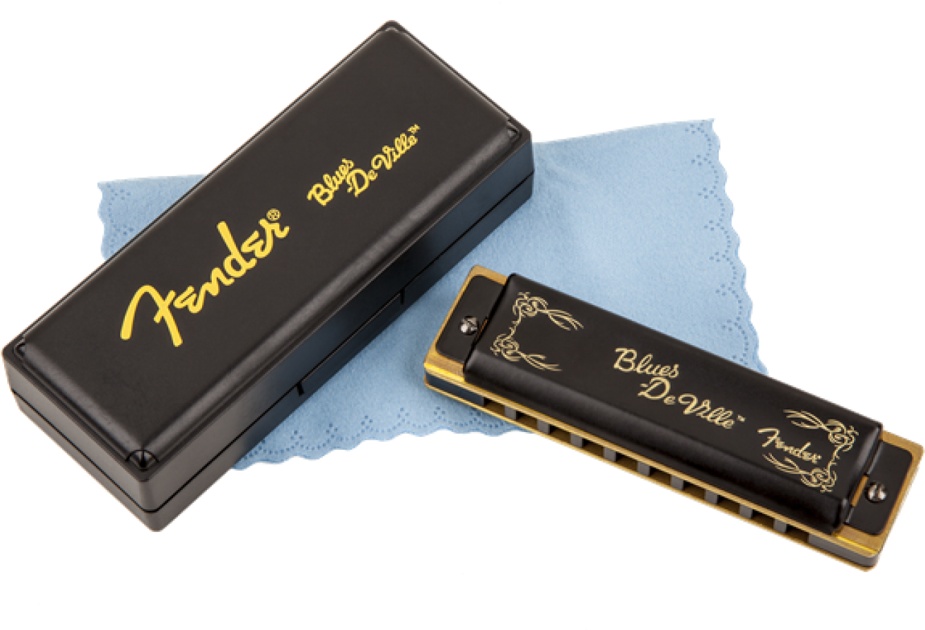Fender Model Blues Deville 10 Hole Major Diatonic Harmonica - Fender Hot Rod Deville Harmonica (1400x1000), Png Download