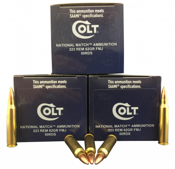 Colt Ammo 223r62fmjct National Match 223 Rem/5 - Colt: Single Action Army Revolvers, U.s. Alterations (600x579), Png Download