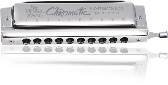 10 Hale 40tone Chromatic Silver Teaser-printing Harmonica - Harmonica (750x700), Png Download