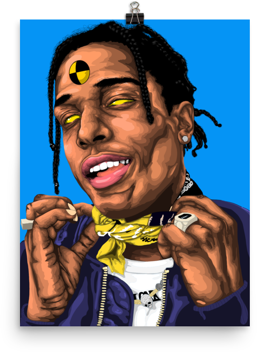 Testing Asap Rocky Flacko (1000x1000), Png Download
