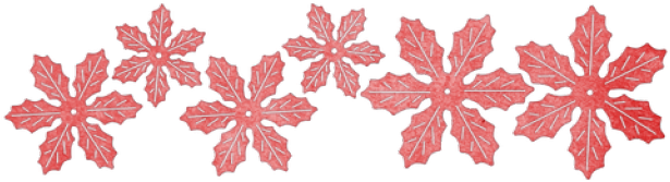 Cheery Lynn Designs B324 Poinsettia Strip (640x480), Png Download