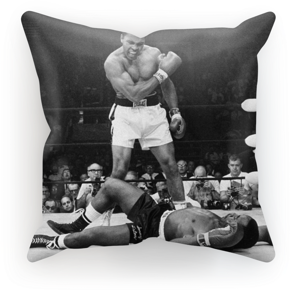 Muhammad Ali Sonny Liston Down In Ring Adult T Shirt - Ali's Knockout Punch: How A Photograph Stunned (900x900), Png Download
