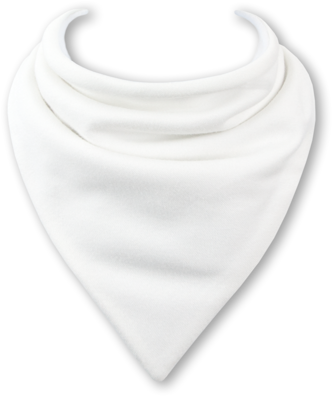 plain white bandana bibs