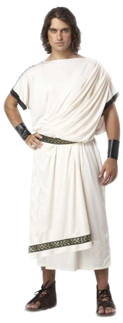 Roman Toga And Tunic (420x1103), Png Download