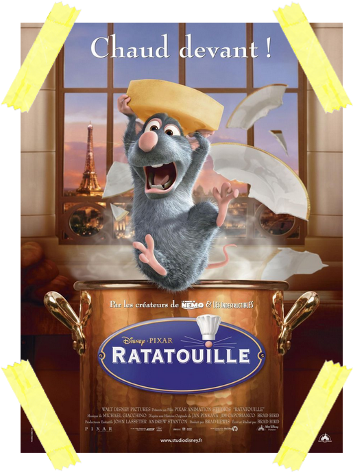 Végé, Healthy, Féministe - Ratatouille Official Movie Poster (525x697), Png Download