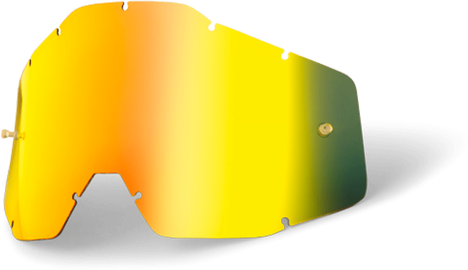 Fa15mirrorgoldlens - 100 Percent Silver Racecraft-accuri-strata Mx Goggle (1024x1024), Png Download