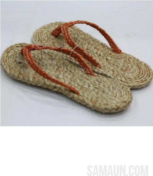 Jute Slippers Jute,bamboo & Ringal Samaun The Himalayan - Flip-flops (500x750), Png Download
