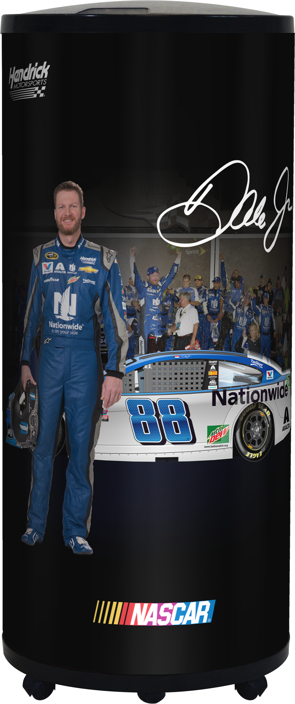 Nascar Ice Barrel Cooler - Dale Earndhart Jr. (1592x3159), Png Download