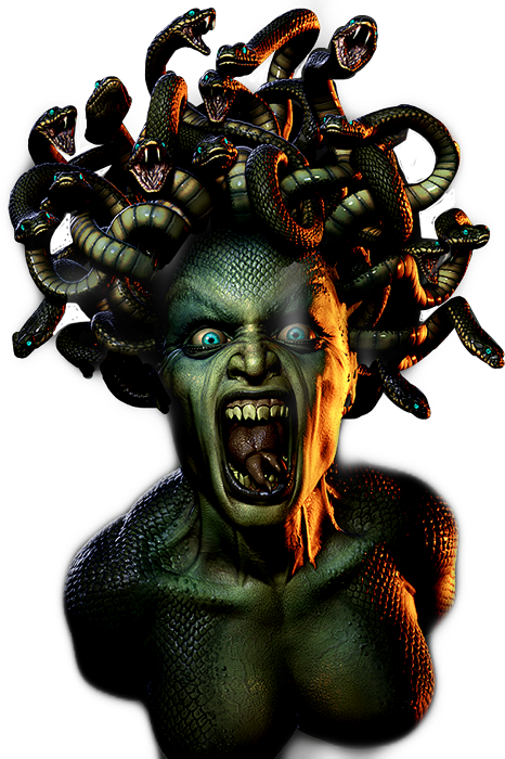 Medusa (466x700), Png Download