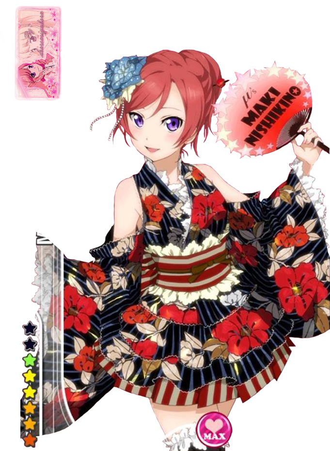 Maki Nishikino Render By Dearsasiyakorn By Dearsasiyakorn - Love Live Maki Kimono (720x960), Png Download