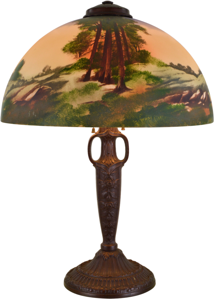 Pittsburgh Obverse Painted Lamp Redwood Trees - Pittsburgh (1010x1010), Png Download