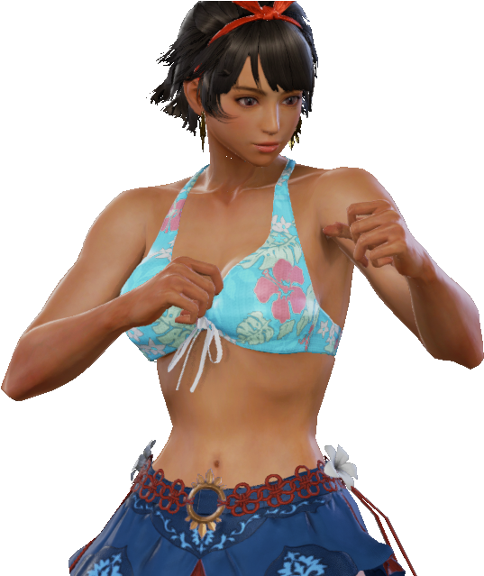 Remember When The Characters Actually Had Varying Physiques - Tekken 7 Josie Bikini (640x640), Png Download