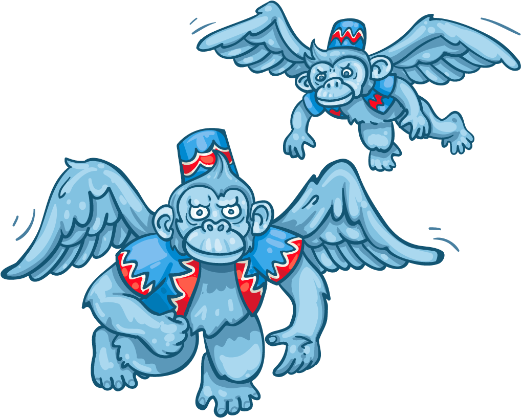 Used To Make - Flying Monkeys Wizard Of Oz Clipart (1024x1024), Png Download