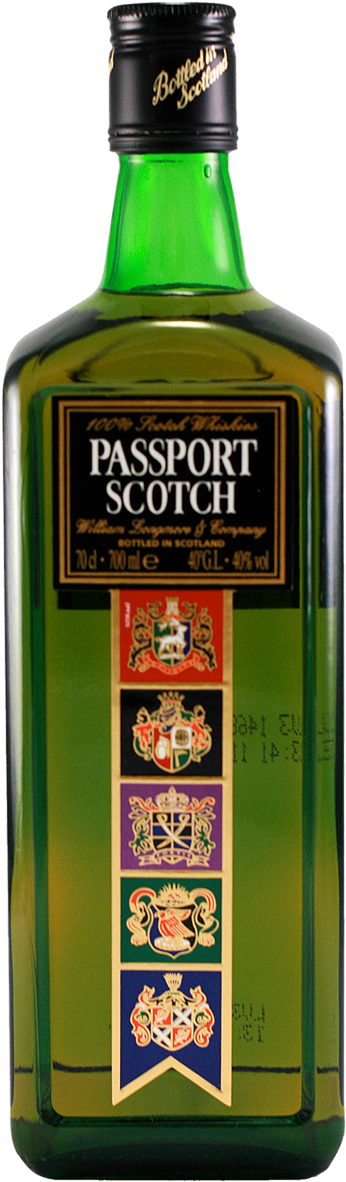 Passport-whisky - Passport Scotch / 1l Blended Scotch Whisky (476x1231), Png Download