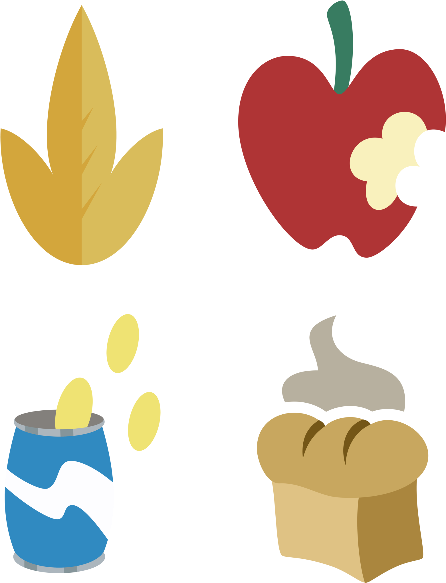 Hearth's Warming Bg Ponies' Cutie Marks - A Hearth's Warming Tail (1563x2043), Png Download