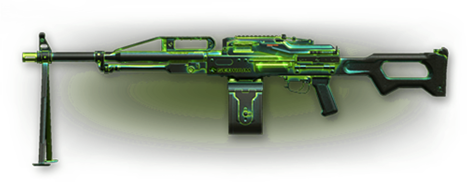 Lmg Kapow Özel “nükleer” Versiyonu - Firearm (944x378), Png Download