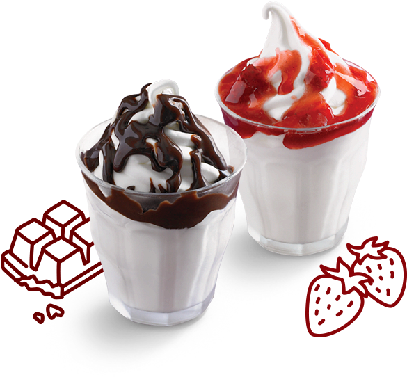 Sundaes - Hot Fudge Sundae Mcdonalds (720x600), Png Download