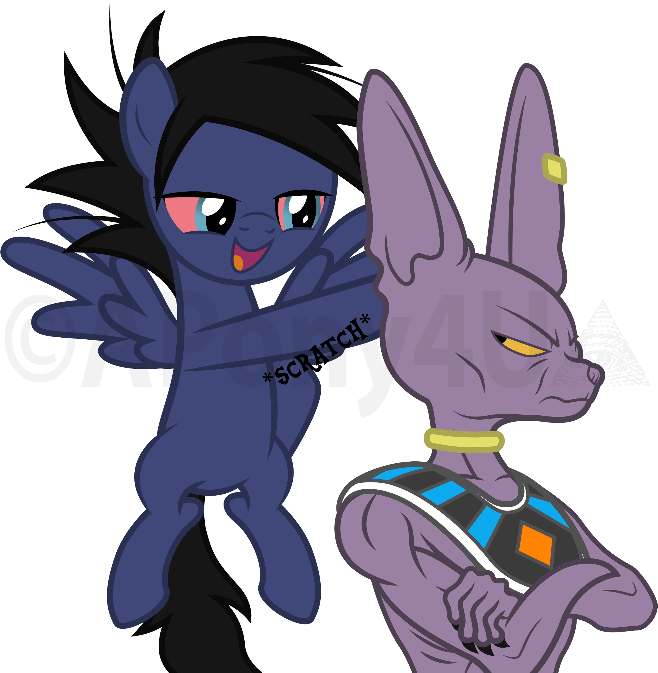 Download Picture Freeuse Library Clipart Amazon Archer - Beerus And Discord (2375x2397), Png Download