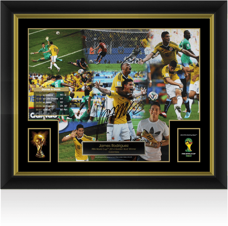 James Rodriguez Official Fifa World Cup™ Signed And - James Rodriguez Signed Fifa 2014 World Cup Golden Boot (870x890), Png Download