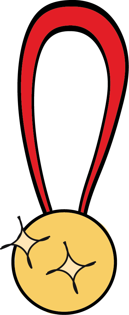 At The Competition, To Receive Their Awards, The Athletes' (416x1016), Png Download