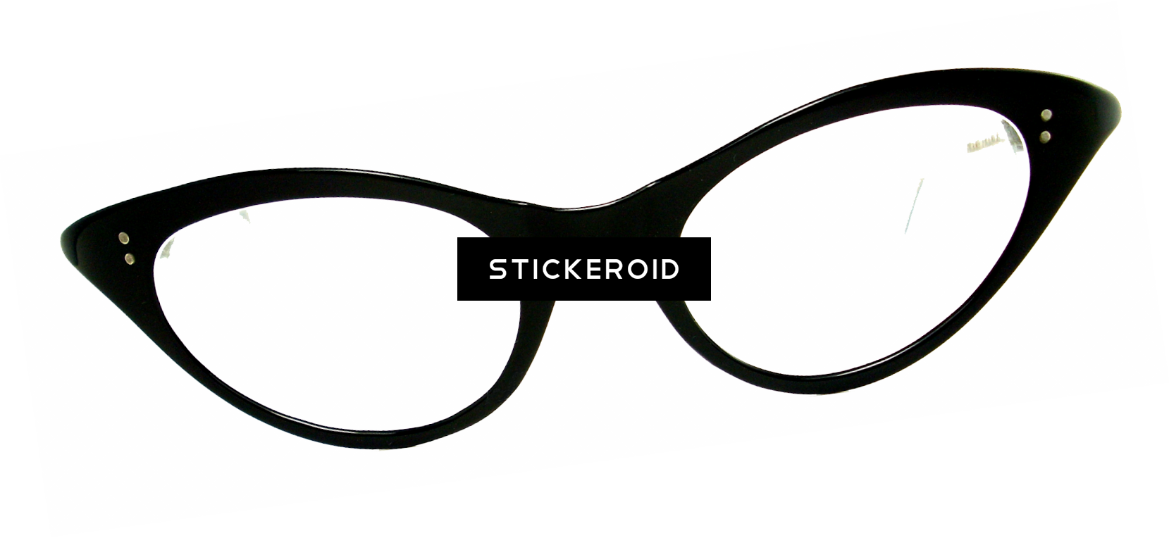 Sunglasses Frames Pic - 50's Glasses (1659x764), Png Download