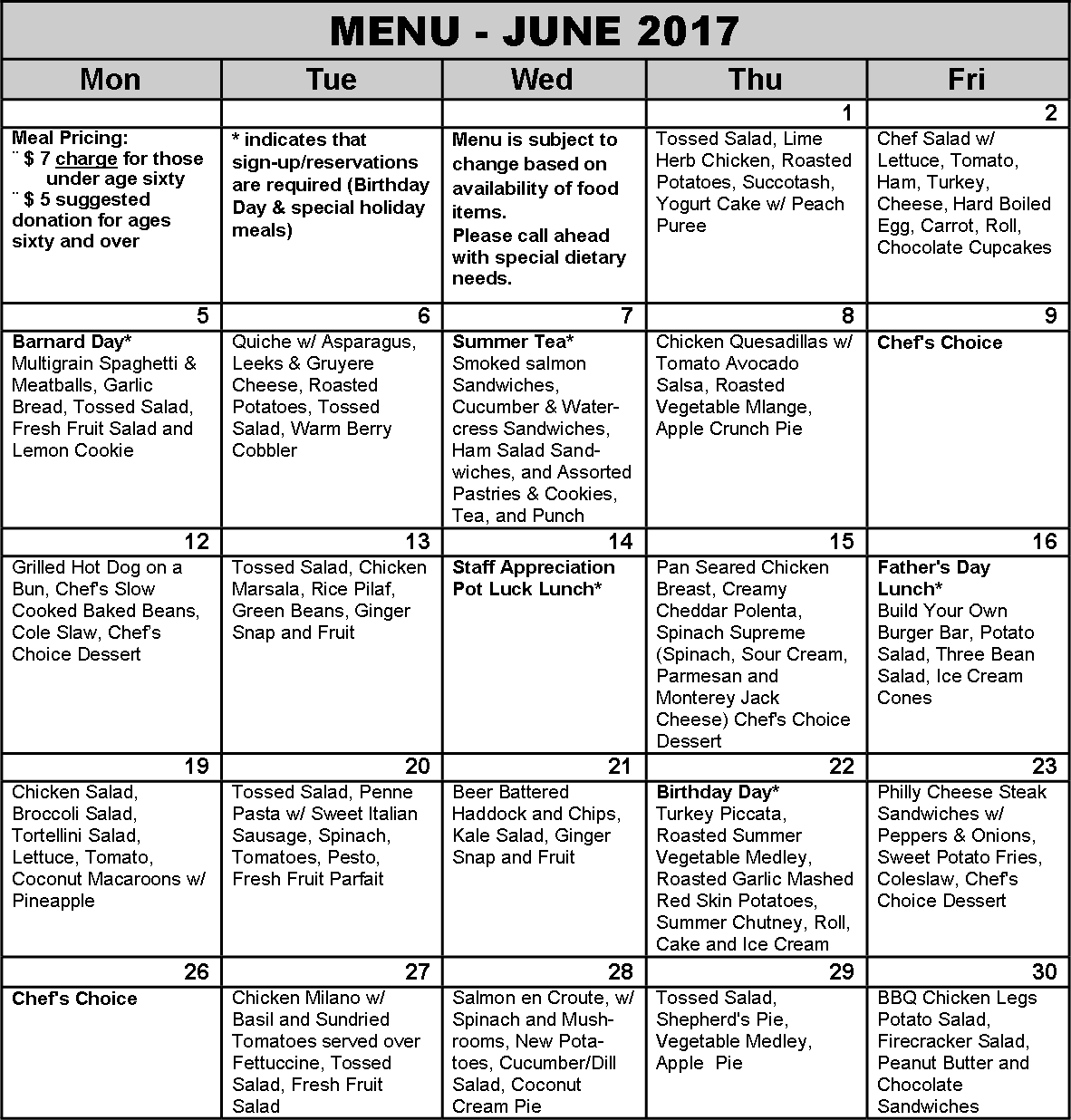 Menu June 2017 - Portable Network Graphics (1182x1236), Png Download
